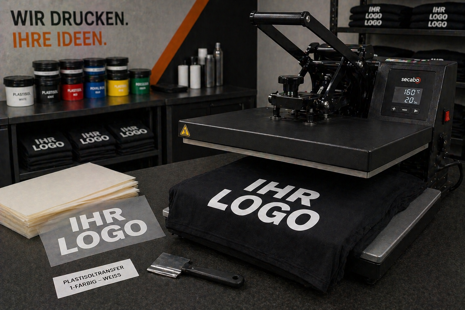 Plastisoldruck auf Textil