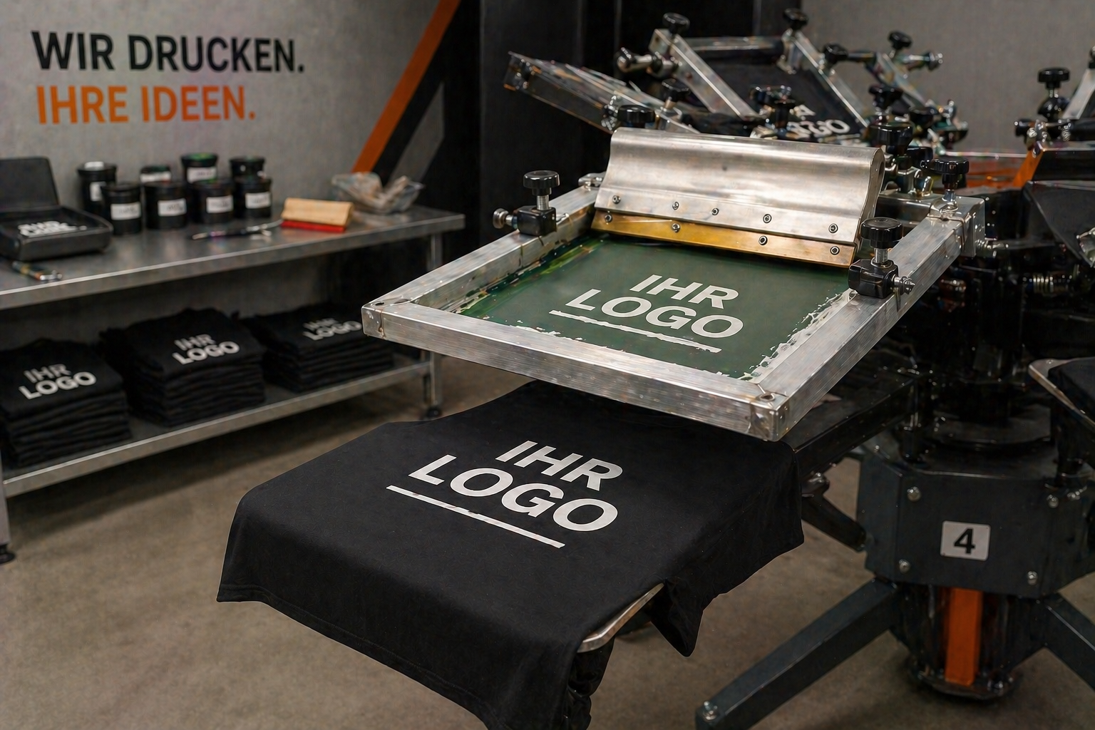 Siebdruck auf Textil
